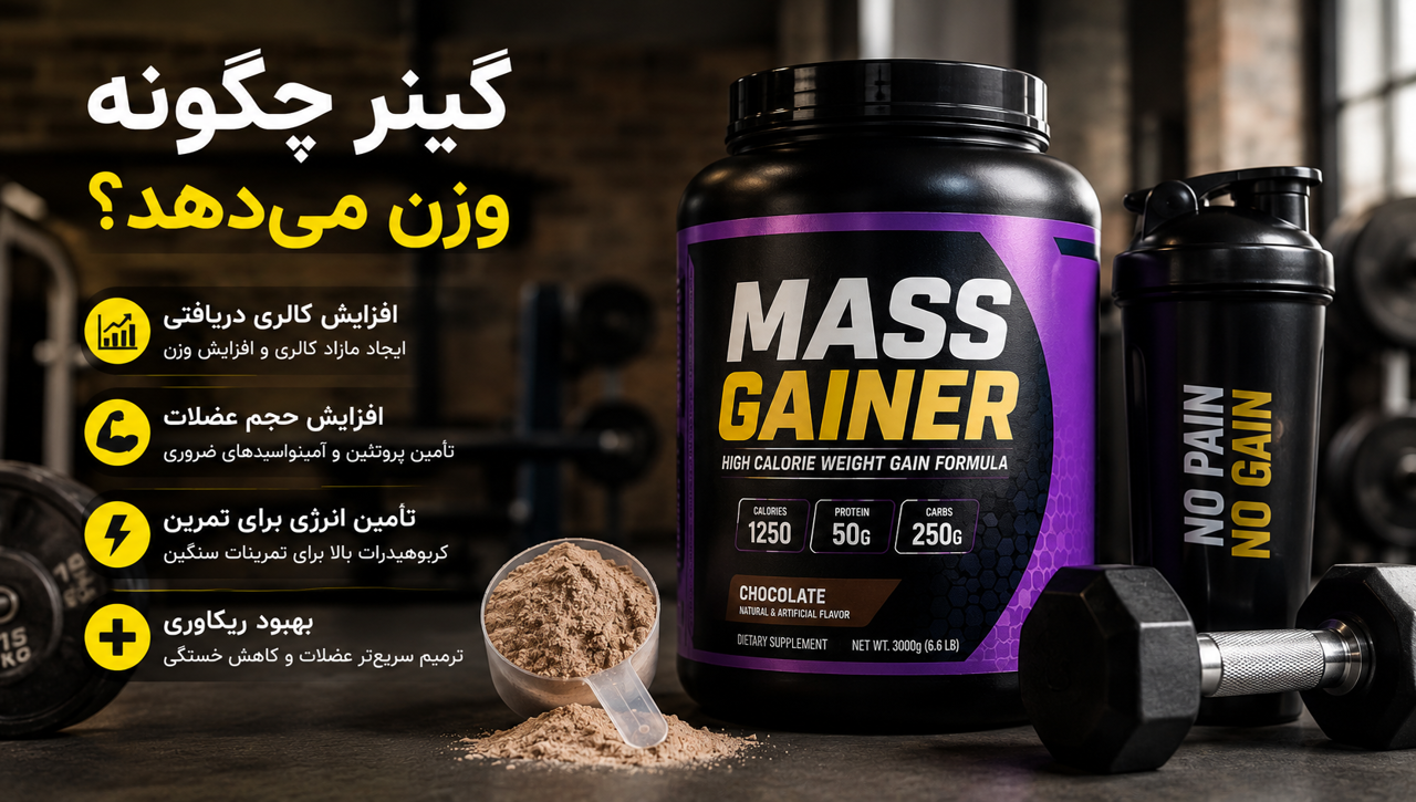 گینر چگونه وزن میدهد؟ | نحوه عملکرد مکمل گینر برای افزایش وزن